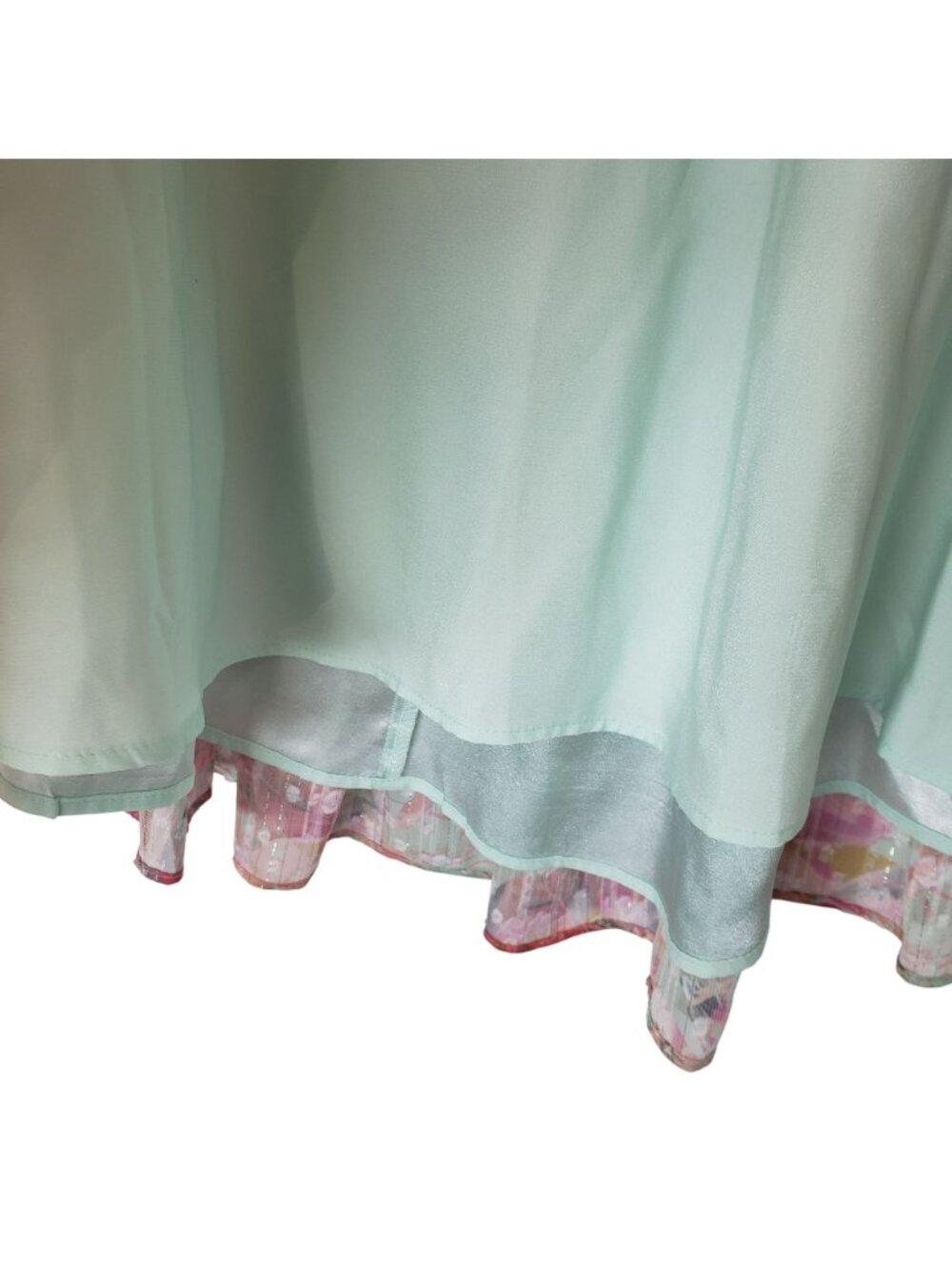 Alex Marie Simone V Neck Long Sleeve Dress Pink Teal Floral Wedding Guest Spring - Picture 8 of 12